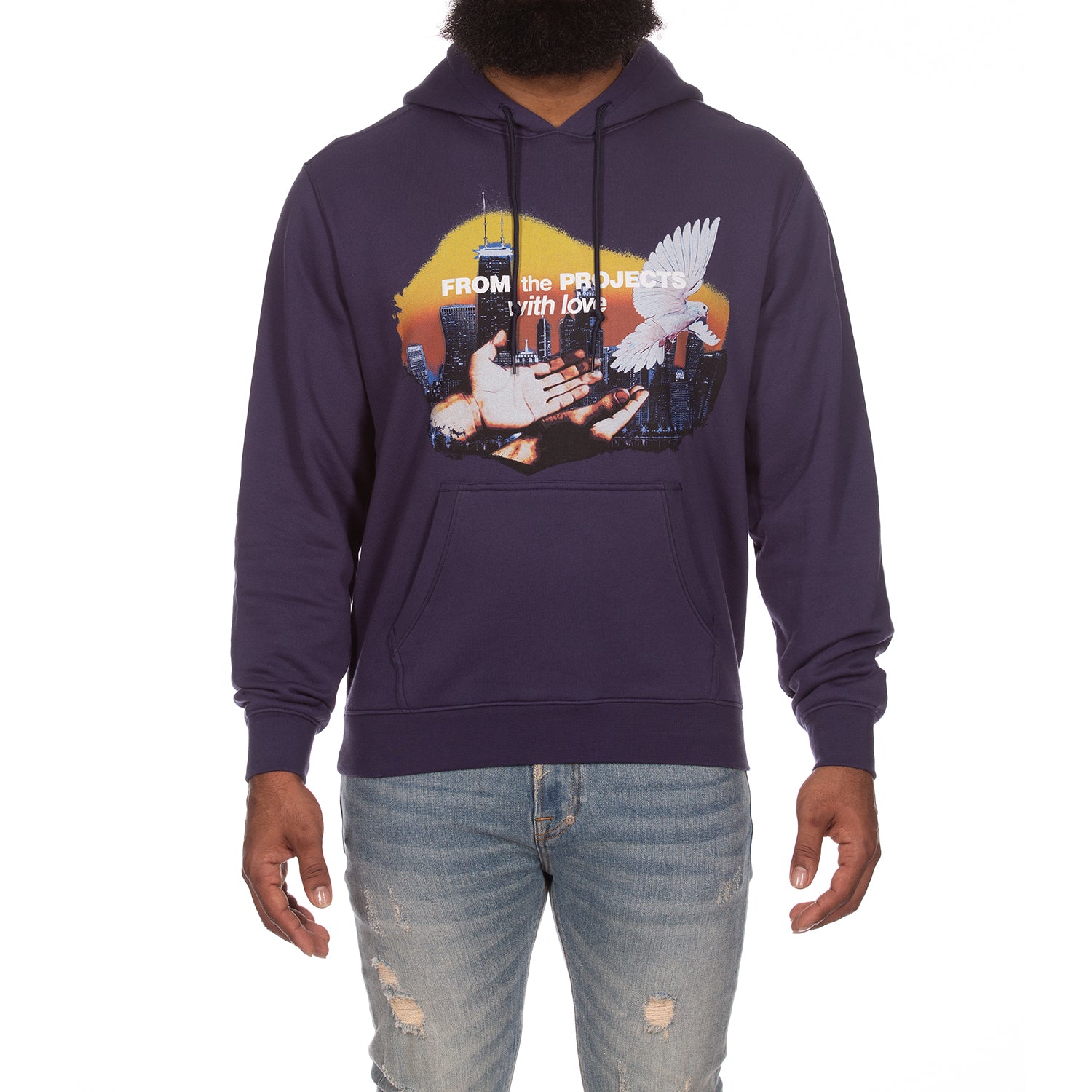 Akoo Mens With Love Hoodie (Nightshade)