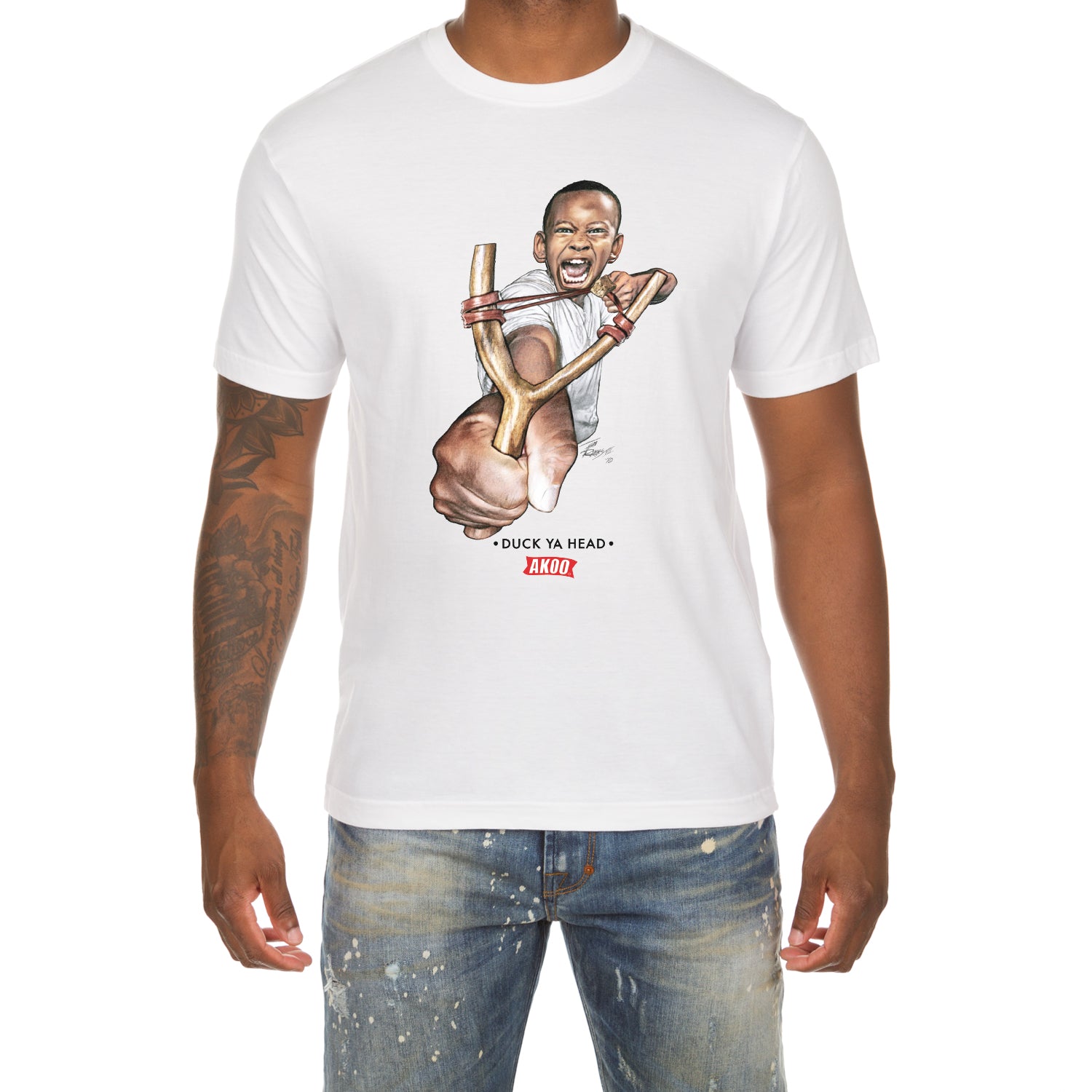 Duck Ya Head SS Tee (White)