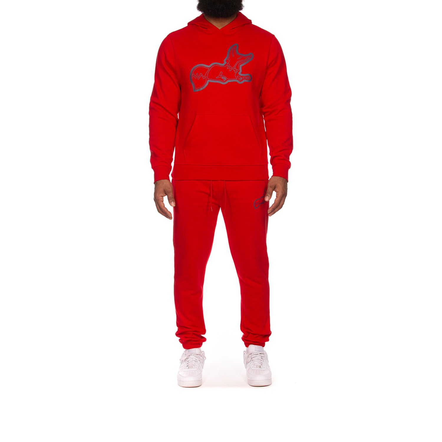 Snobby Line Hoodie Set (Racing Red)