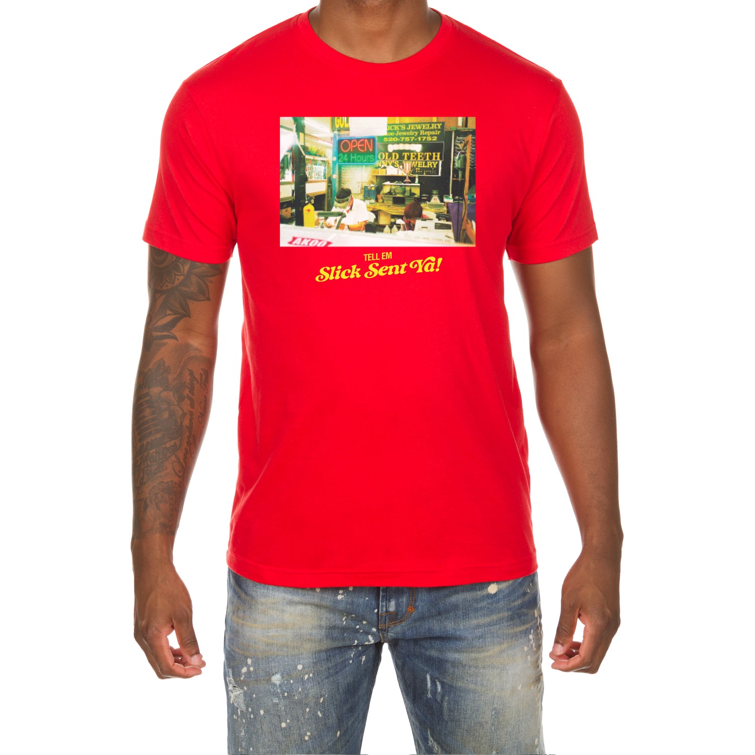 Slick Sent Ya SS Tee (Red)