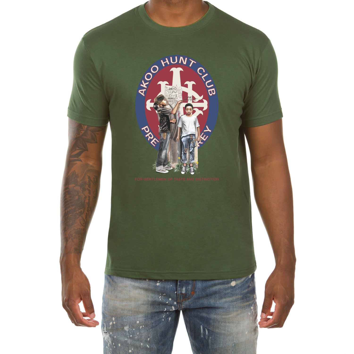 Heights Check SS Tee (Greener Pastures)