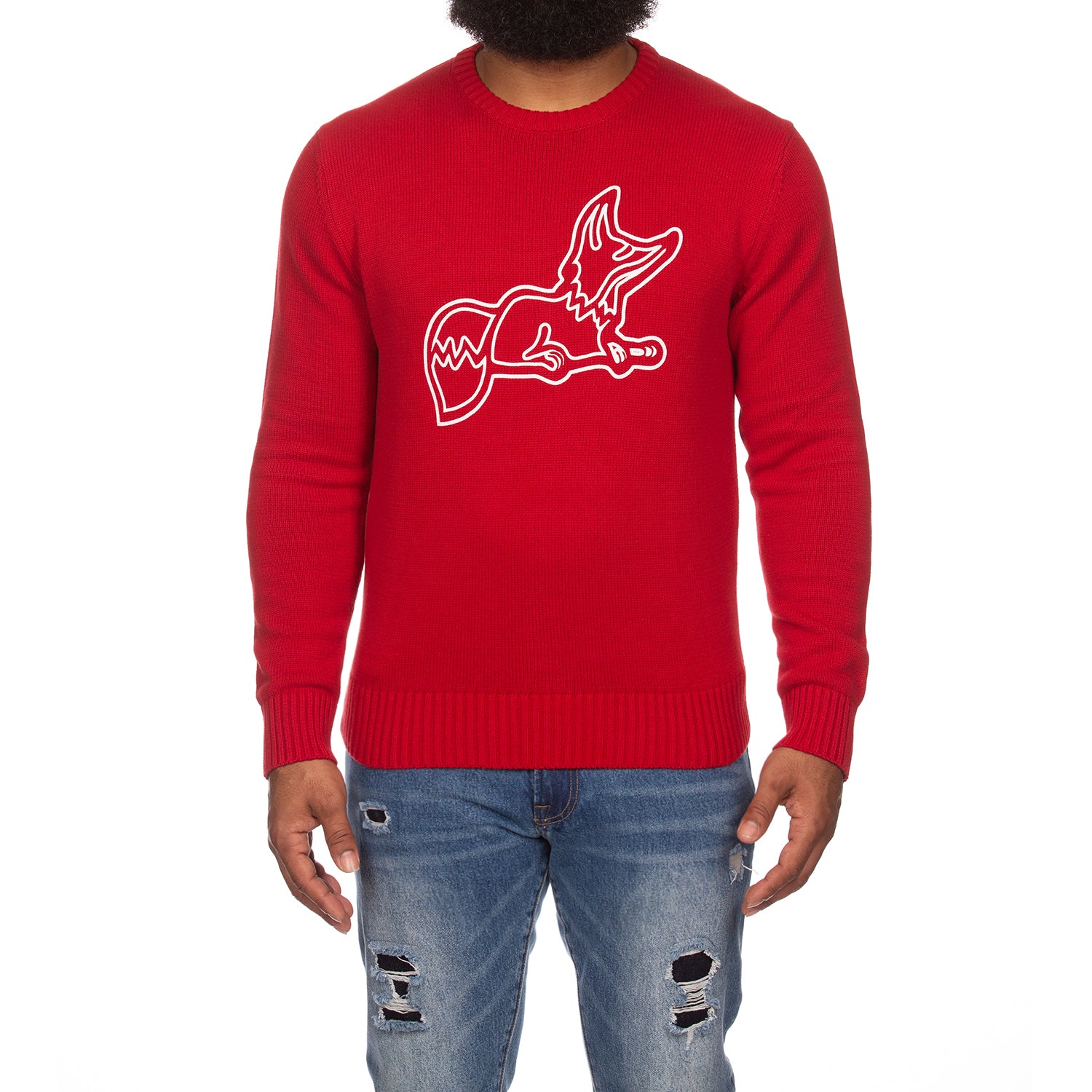 Line Snobby Sweater (Chili Pepper)