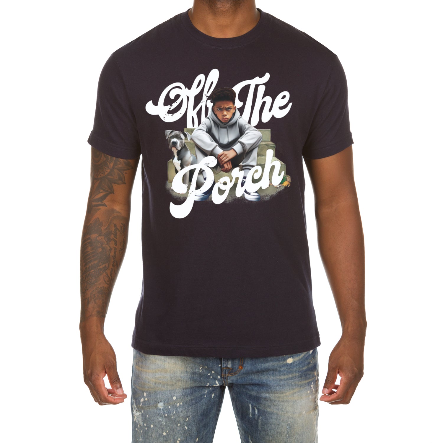 Off the Porch SS Tee (Navy)