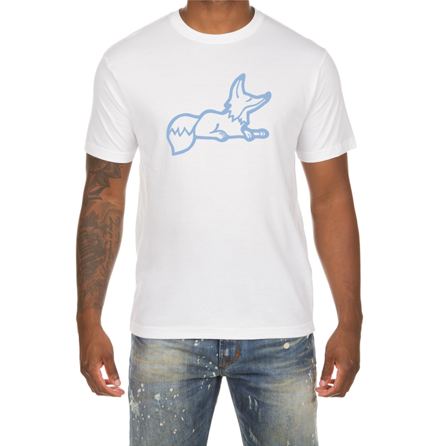 Snobby SS Tee (White/Placid Blue)