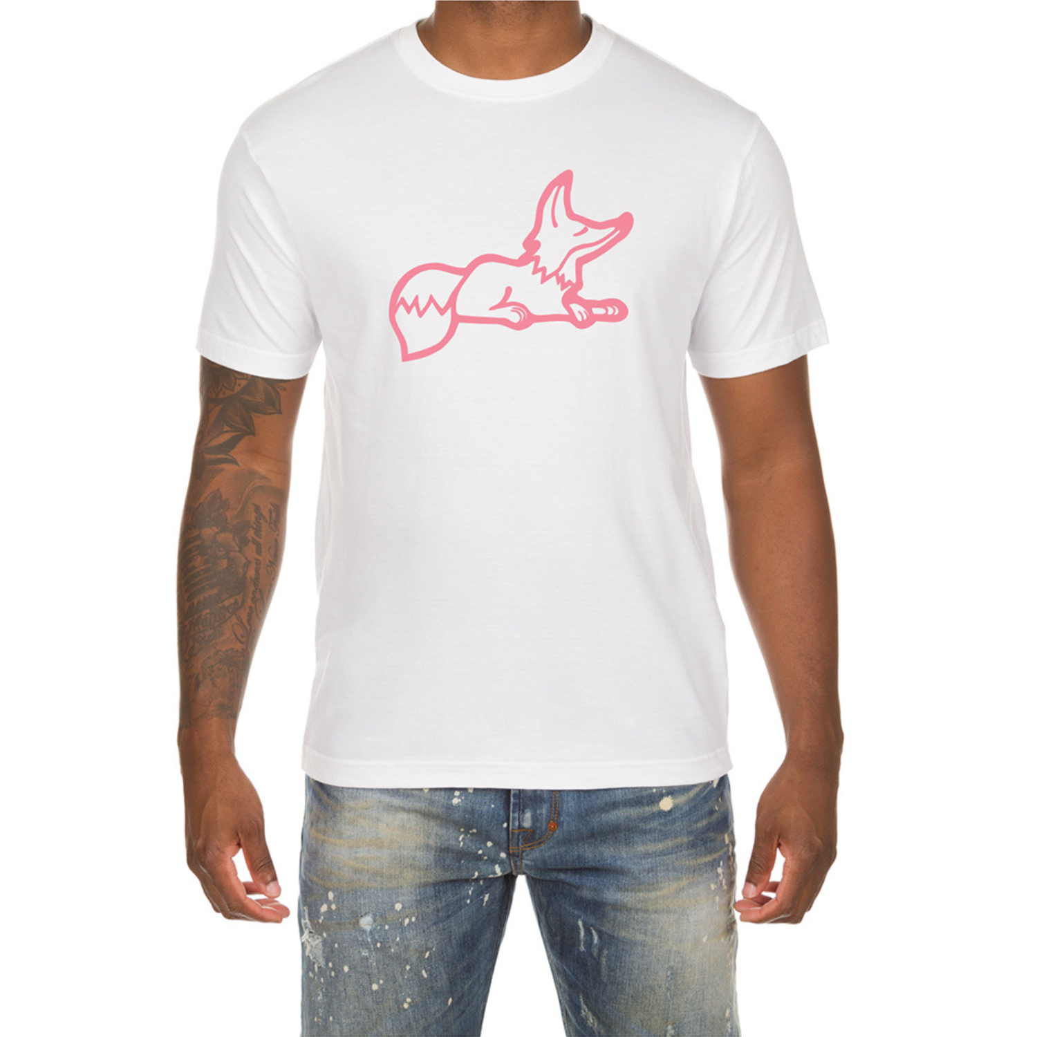 Snobby SS Tee (White/Strawberry Pink)